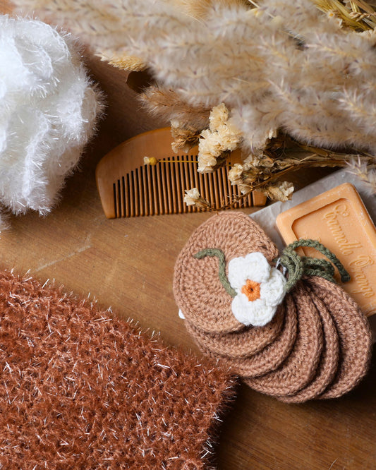 Cotons Démaquillants Réutilisables Fleurs