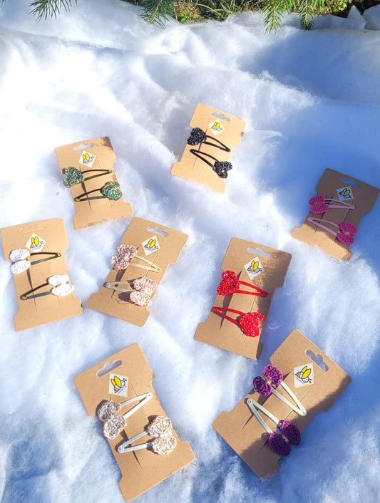 Barettes à Noeud de Fée de Noël