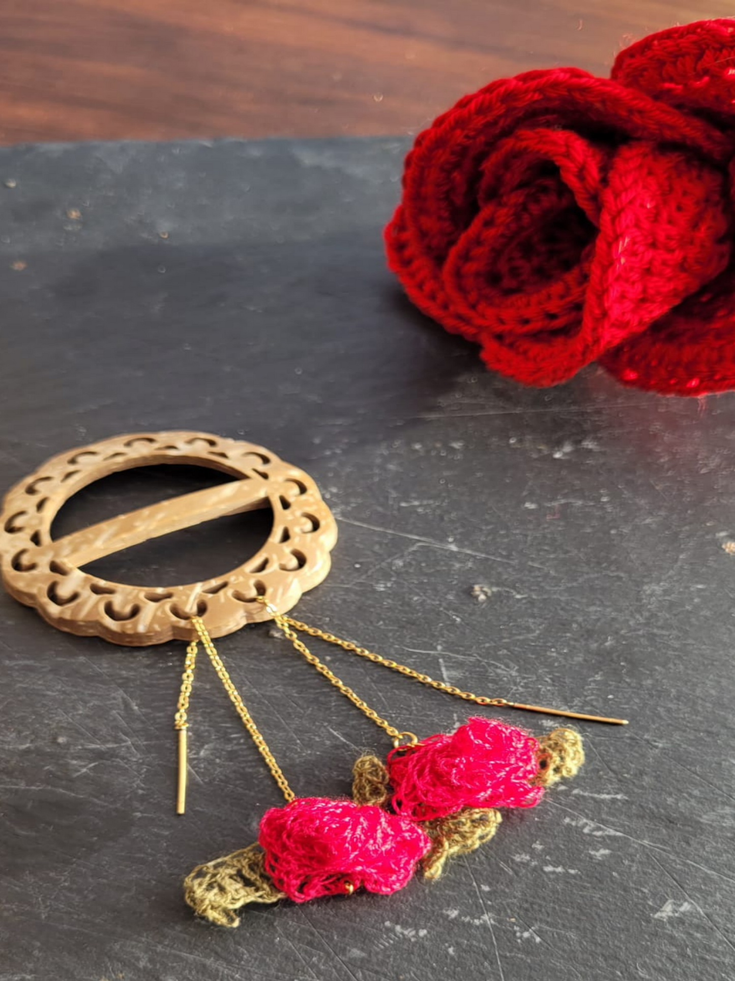 Pendentif Rose Suspendue