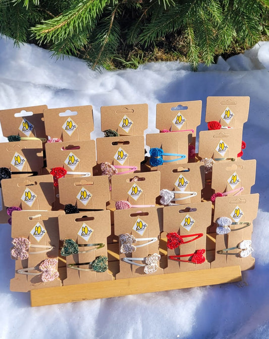 Un coeur de Barrettes de Noël