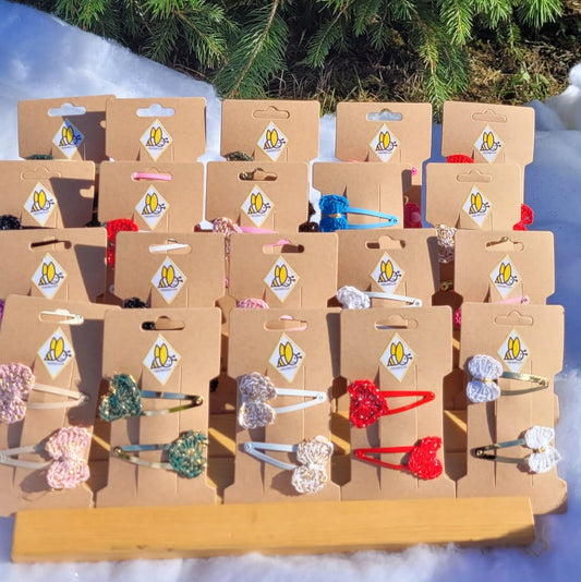 Un coeur de Barrettes de Noël