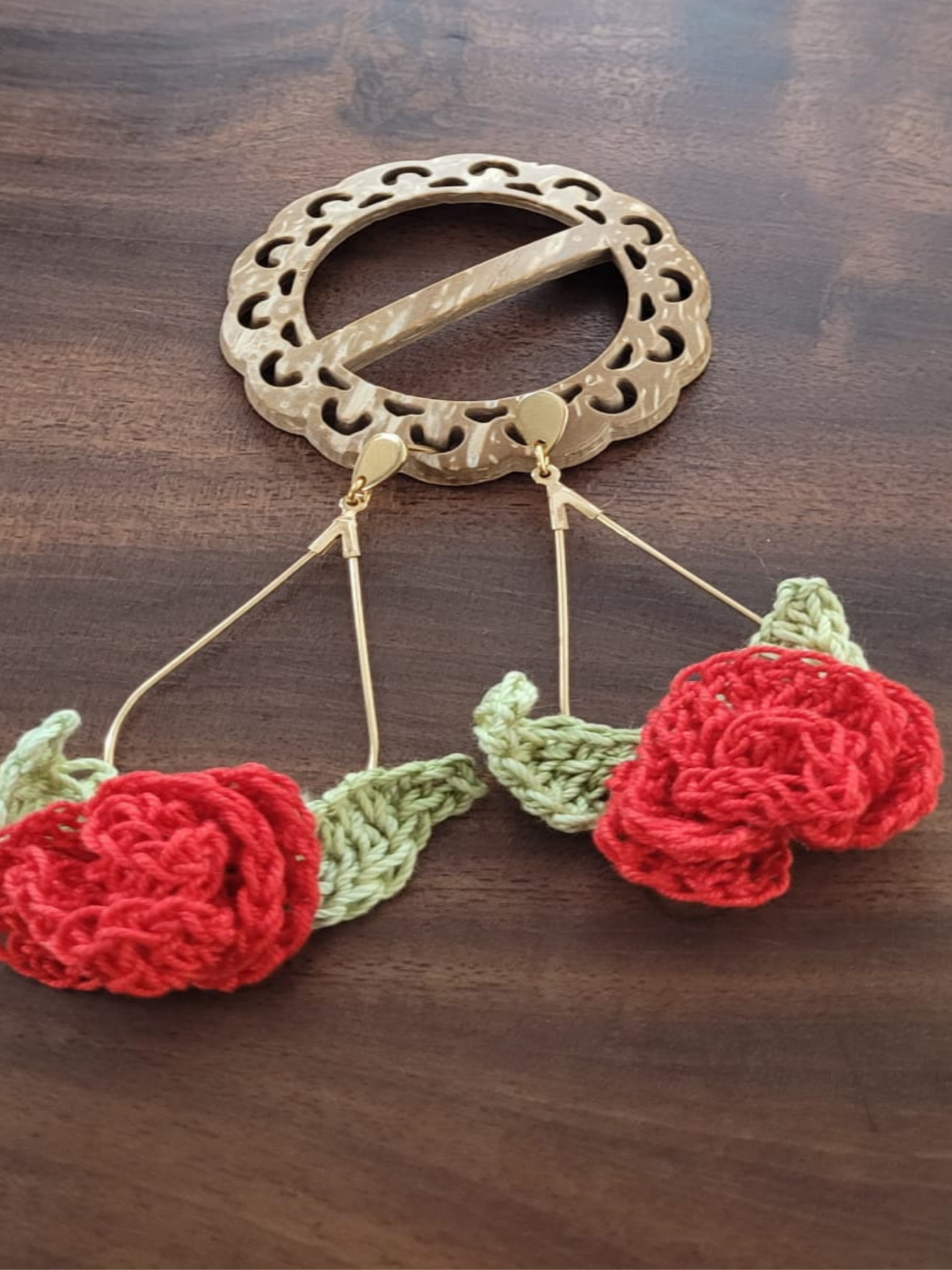 Boucles d'oreilles Eclat de Rose